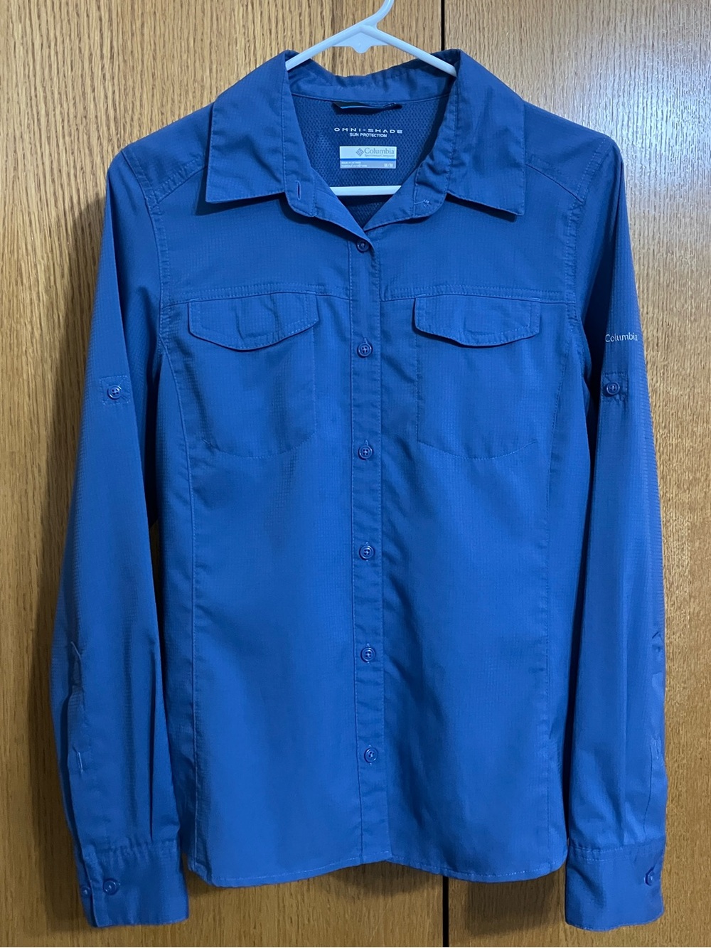 Columbia Silver Ridge Omni-Shade Women’s Blue Shirt Size Medium